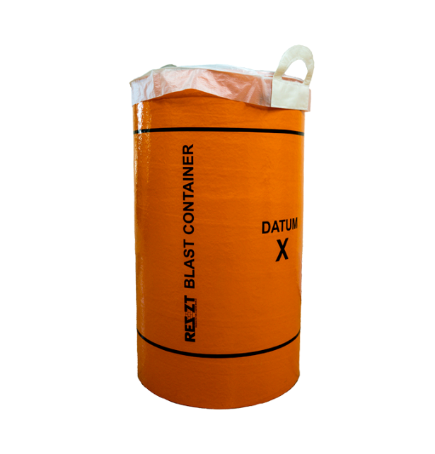 Mailroom blast container
